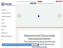 Tablet Screenshot of chorusinside.com